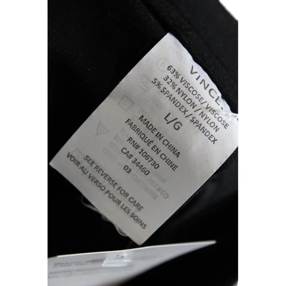 Vince Women Black Cropped Ankle Pants Size L